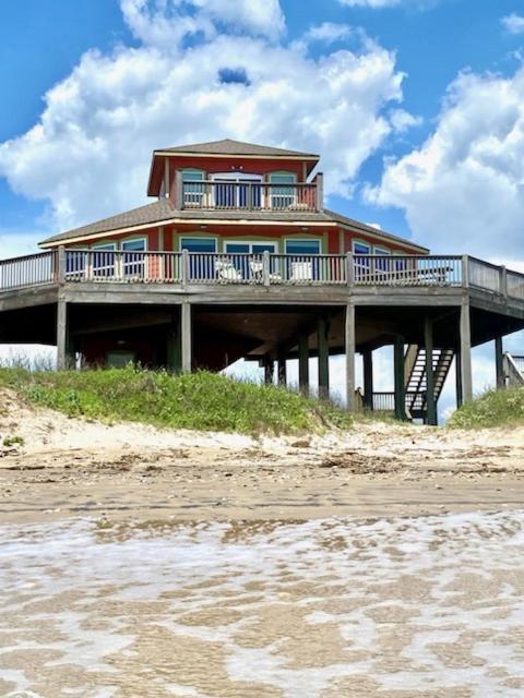 Stunning Beachfront 3 Bedroom Home, Coralmoonbeach Bolivar Peninsula Eksteriør billede