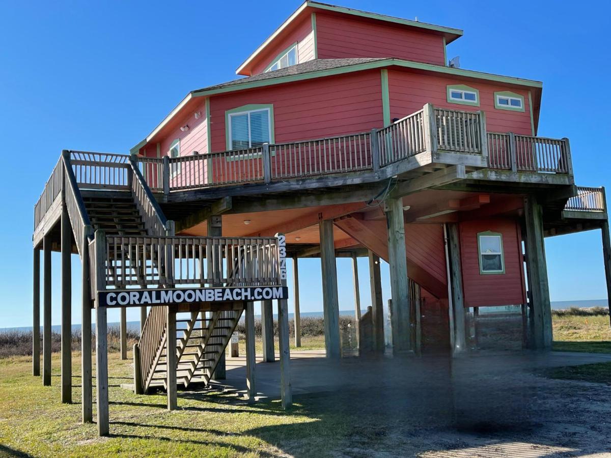 Stunning Beachfront 3 Bedroom Home, Coralmoonbeach Bolivar Peninsula Eksteriør billede